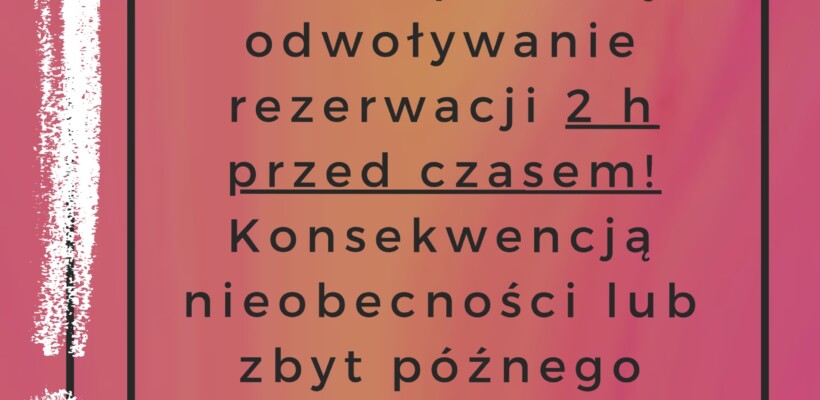 Odwołanie rezerwacji kortów